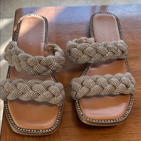 Madden Girl Shoes - Madden Girl Sparkling Braided Sandals Women’s Size 9